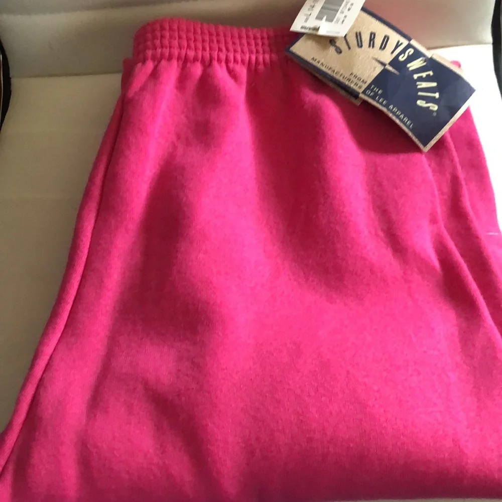 New sweatpants by Lee Apparel pink elastic waist and bottom cuff - Picture 10 of 13